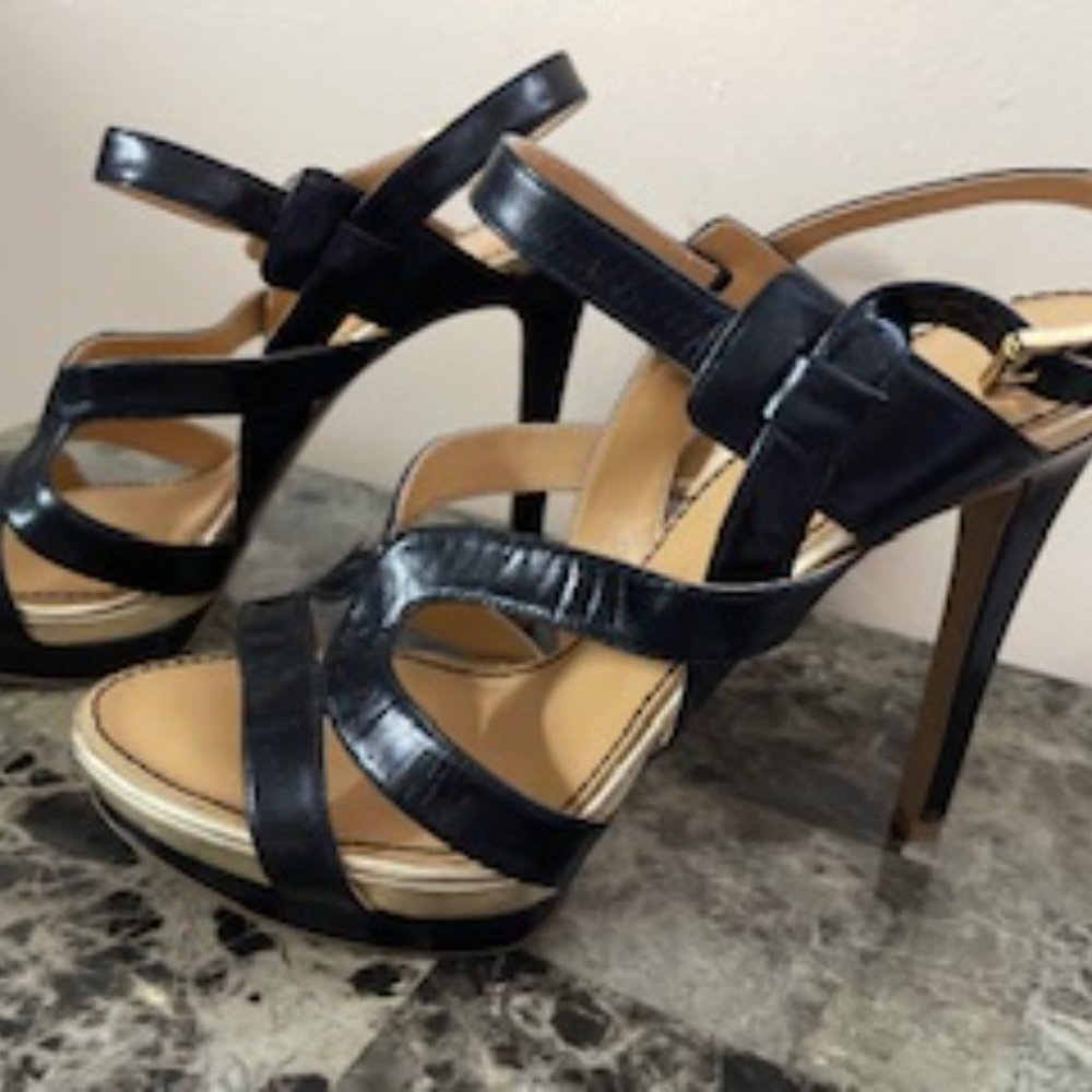 Nine West Black ankle strap High Heels